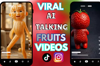 create viral ai talking fruit,ai talking food,funny fruit video for tiktok