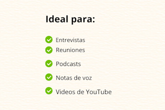transcripción en español precisa y rápida