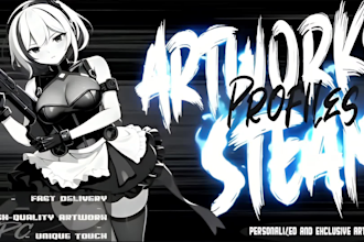 create high quality artwork for steam