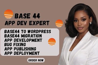 migrate base44 to wordpress fix base44 bugs deploy your base44 app