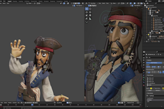 do blender character rigging with body and facial rig
