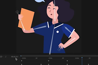 create character mascot rive, lottie animations web and app