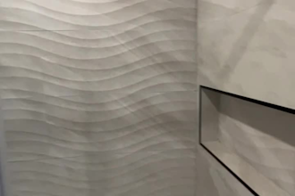 design bathroom remodel layout, laundry, vanity, shower and 3d interior