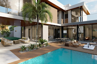 do exterior or interior design rendering and walkthrough
