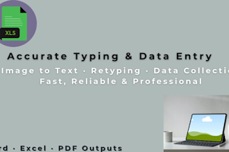 do fast data entry and typing work