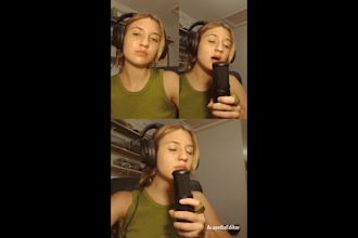 sing soft vocals and nice harmonies for your song