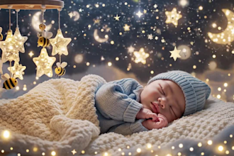 create peaceful monatizable baby sleep videos with soft breathing effects