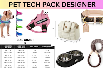 pet accessories tech pack pet harnesses tech pack design cat dog wears