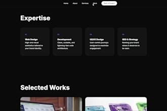 design and develop a professional website