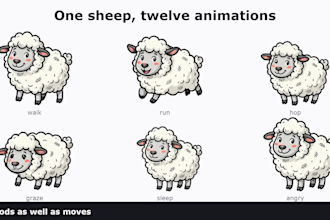 create sprite sheet for animating your character
