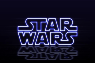 create a professional neon saber logo animation
