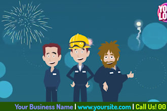 create locksmith or lock repair 2d animation explainer video