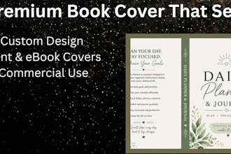 design a professional amazon KDP book cover,paper back