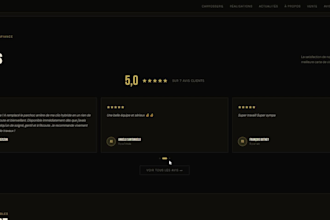 je vais créer votre site internet