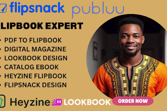 design flipsnack lookbook digital magazine, convert PDF to flipbook, canva ebook