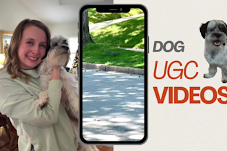 create dog ugc videos for your pet products