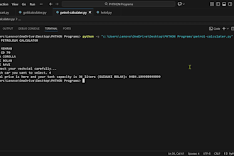 do python programs calculator hotel management and student tasks