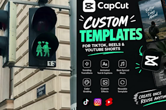 create editable and reusable custom capcut templates capcut video vlogs and song