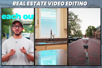 edit cinematic real estate videos and reels for property listings