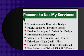 design professional product leaflets and package inserts
