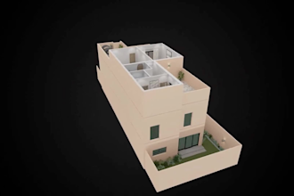 create an interactive 3d webgl architectural dollhouse