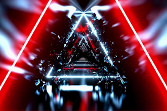 do vj loop 3d animation motion graphics led wall stage visuals 3d seamless loop