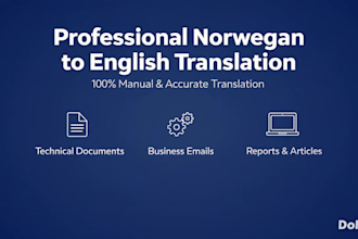 accurate norwegian to english translation and proofreading
