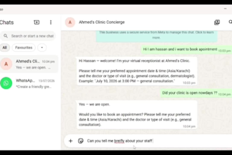 create a whatsapp ai chatbot for your clinic or business