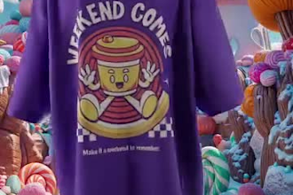 create 3d tshirt animation video for clothing brand tiktok reels