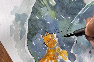 create hand painted watercolour children book illustrations