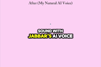create a natural, human sounding ai voice over