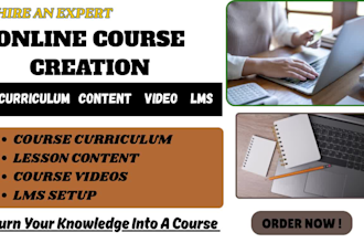 create your online course curriculum, content, videos and lms website