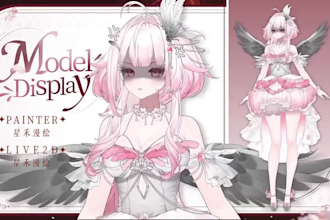 create 3d anime vtuber model, vroid and vrchat avatar with full rigging