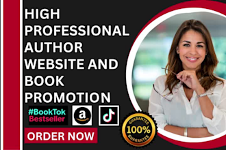 build author website and help promote your book with booktok amazon optimization
