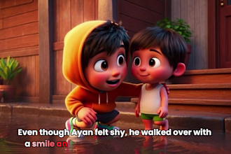 create ai animation story, 3d cartoon or ai music video