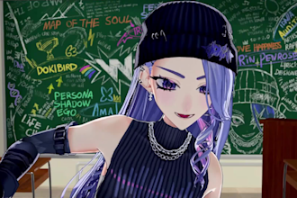 do 2d anime music video 2d rap lyric video with lip sync cartoon animation