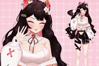create live2d vtuber model vtuber rigging and anime vtuber avatar