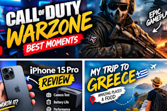 design a high quality youtube thumbnail