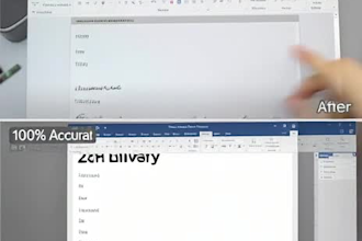 do accurate PDF to word excel and urdu english typing in 24hrs
