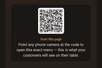 design restaurant qr menu website with online ordering