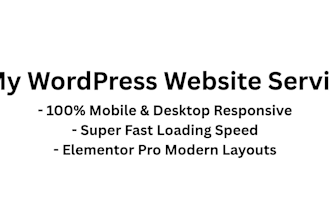 design morden wordpress website developer using elementor pro