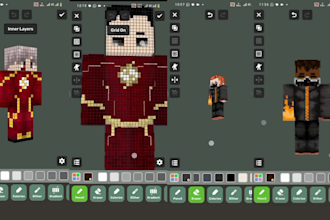 create custom minecraft skin for pvp, bedrock and java and mincraft avatar