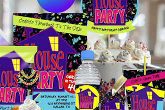 design a custom canva party template bundle