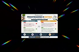 professionally proofread, edit and correct english grammar