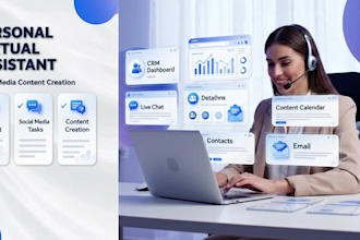 personal virtual assistant social media content creation task manager adhd coach