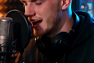 create a unique realistic ai music video with lip sync