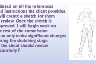 draw your characters in anime style or cartoon style