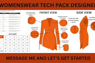 design womenswear tech pack womenswear designer womenswear clothing tech pack