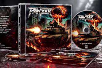 design rock or metal album cover for you