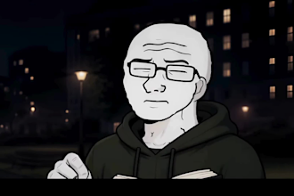 create wojak low budget stories animation for youtube and tiktok